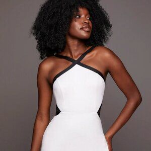 Michi PLAYA DRESS, White and Black - Active - Tennis